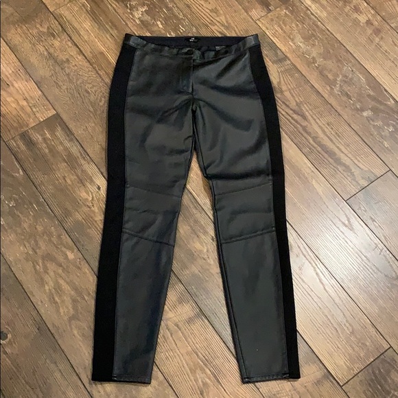 Black Faux Leather Pants